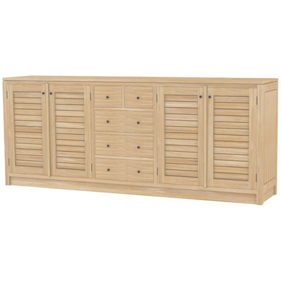 Sideboard SBD-3298 aus Teak massiv im Farbton 000/Roh
