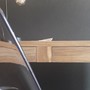 Grosse Detail Ansicht von den integrierten Schubladen des modernen Teakholz massiv Schreibtisches Trento, Moebel Muenchen, MOEBEL KOLONIE Manufaktur, beste Qualitaet