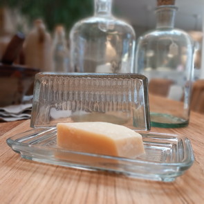 Butterdose Provence aus Glas
