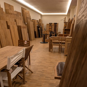 Tische Esstisch und Tischplatten aus recycled Teak