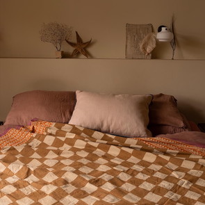 Großes Plaid  Ceckmate aus 100% Baumwolle