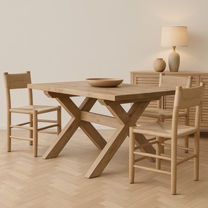 Esstisch Sone aus recyceltem, massivem Teak