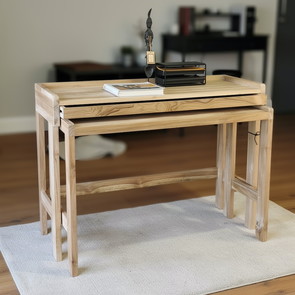 Schreibtisch Bert aus Teakholz