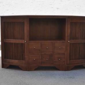 SIDEBOARD TV STEREO  AUS TEAK MASSIV