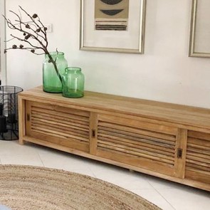 Sideboard Slide aus Teak Massivholz