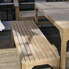 Gartenbank "LINO" aus zertifiziertem Teakholz massiv