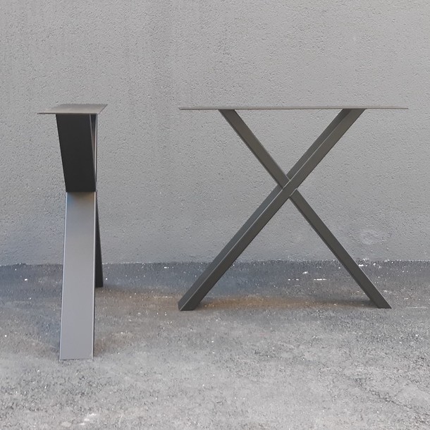 Metall Tischgestell X Slim Line
