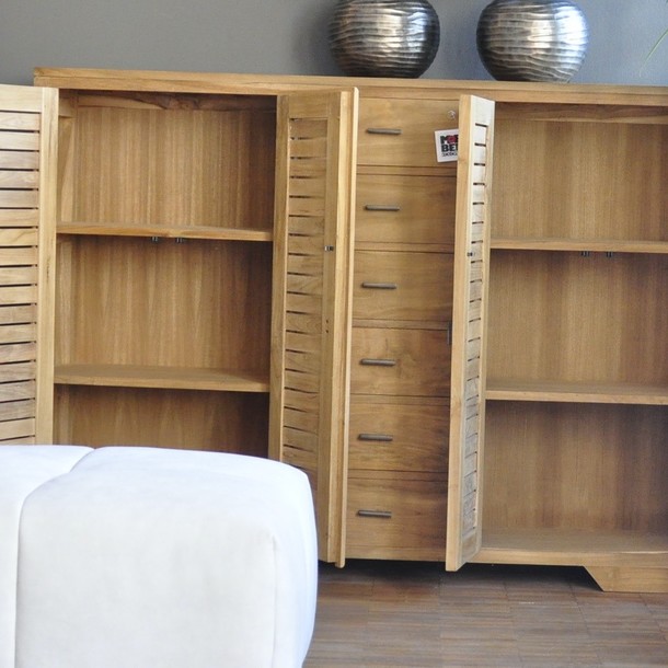 Massivholz Highboard Gaia