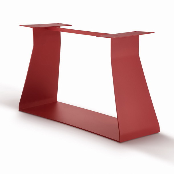 Stahl Tischgestell BANG für Massivholzplatten