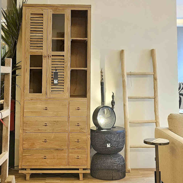 Schrank Piombo aus Teak Massivholz