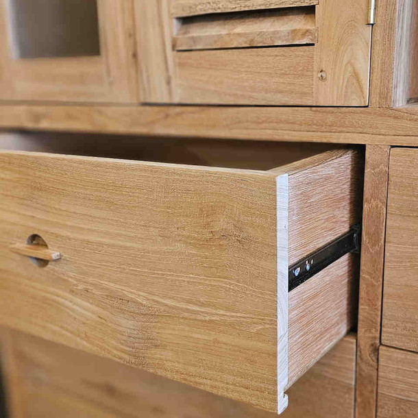 Schrank Piombo aus Teak Massivholz