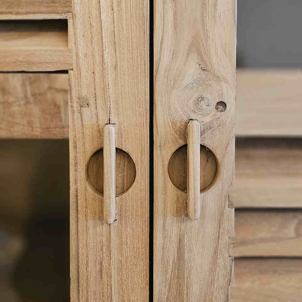 Schrank Piombo aus Teak Massivholz