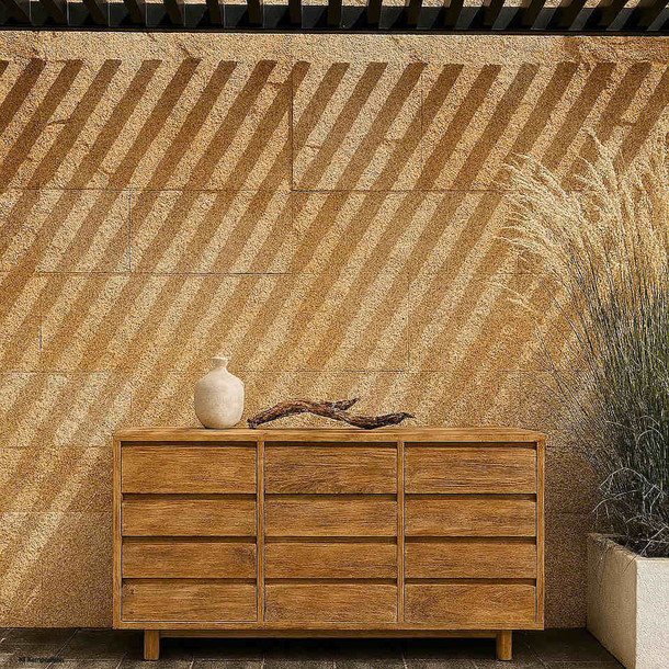 Kommode Twelve aus Teak massiv