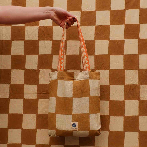 Großes Plaid  Ceckmate aus 100% Baumwolle