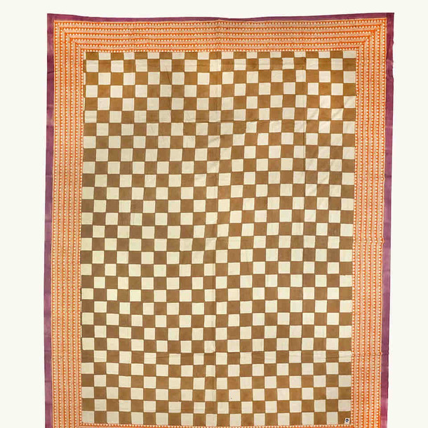 Großes Plaid  Ceckmate aus 100% Baumwolle