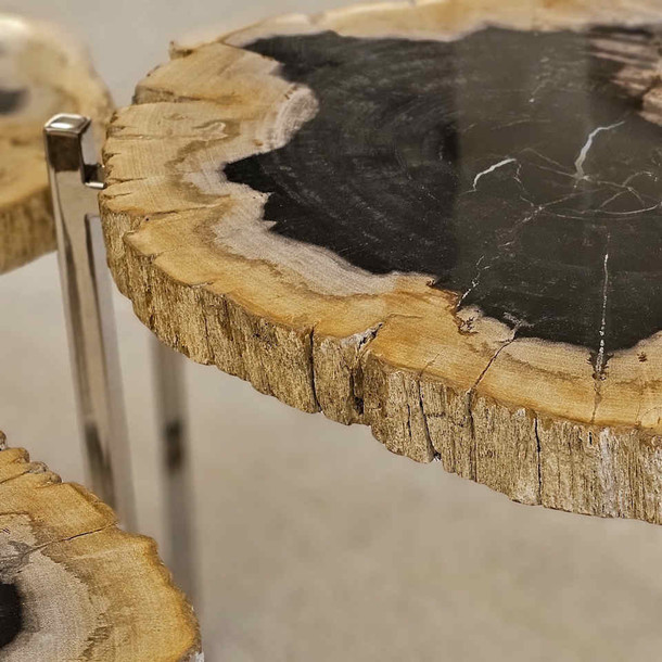 Sofatisch Hexa versteinertes Holz