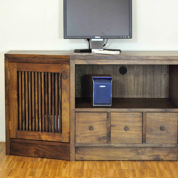 Mediaboard Sideboard Pasing aus Teak Massivholz