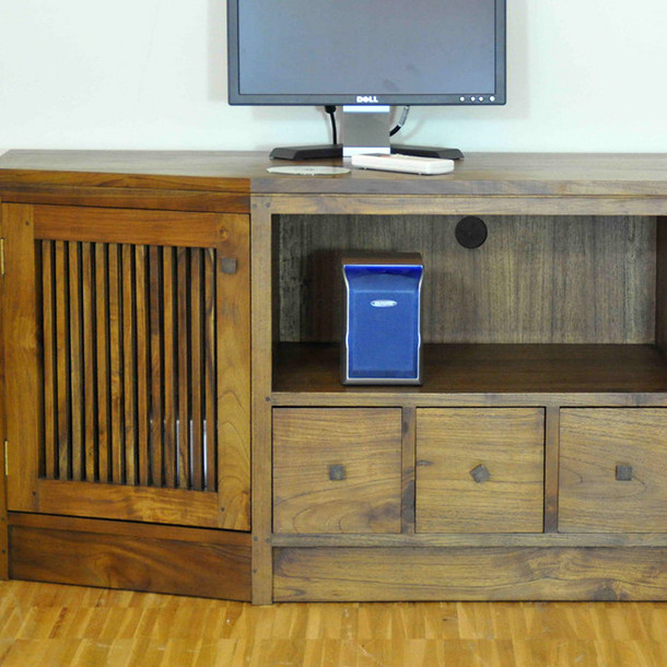 Mediaboard Sideboard Pasing aus Teak Massivholz