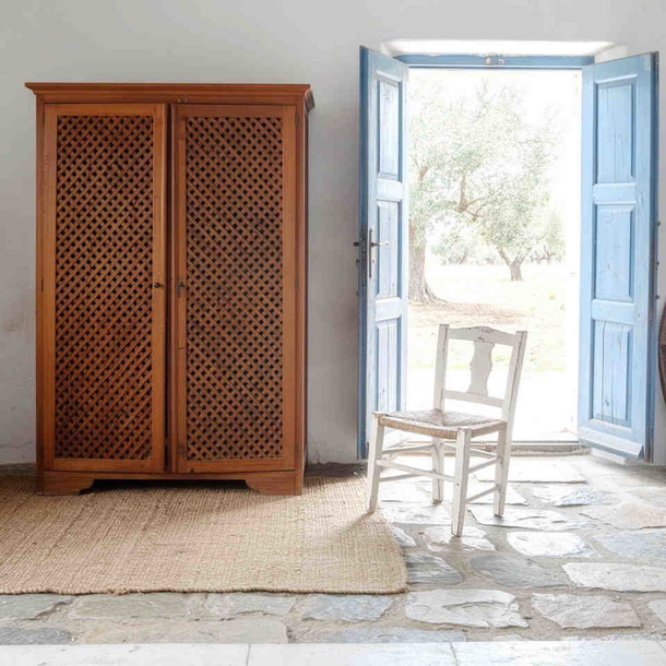 Kleiderschrank Lettice aus Teak Massivholz