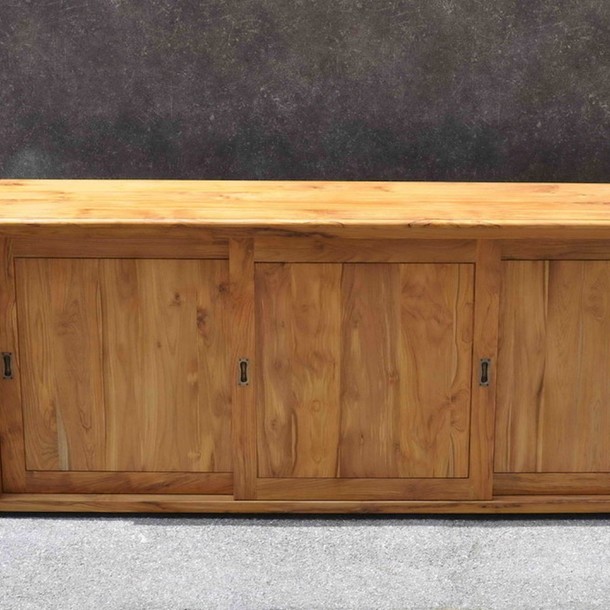 Sideboard mit Schiebetüren aus Teak