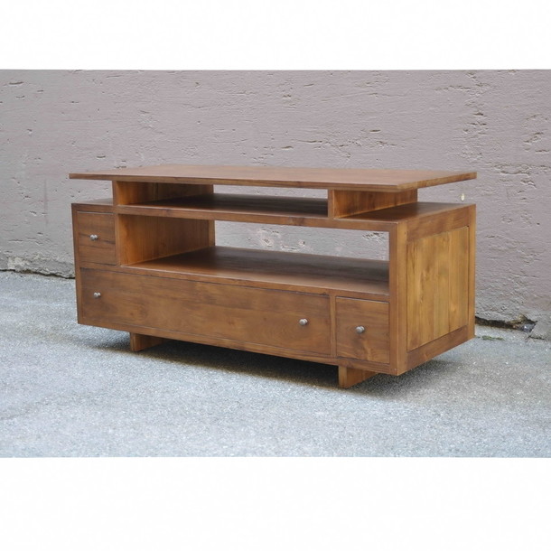 TV-Sideboard Tokyo Modern aus Teak massiv