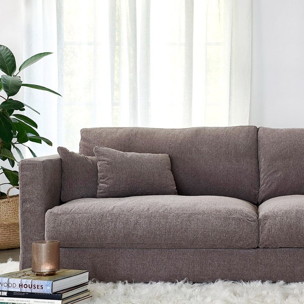 Detailansicht Sofa Heaven, Hussen Sofa mit abnehmbaren Bezug,  in vielen Stoffkategorien und Stofffarben erhaeltlich