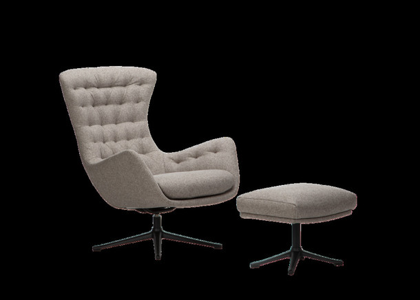 Flexlux Relax Chair in Leder, modernes skandinavisches Design