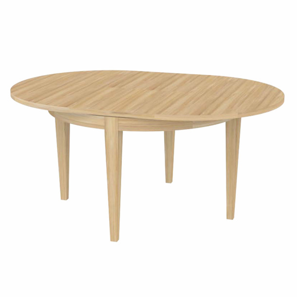 Grosse Aufnahme vom Butterfly Auszug des Tisches MUENCHEN aus Teak Massivholz, Esszimmer Moebel aus Edelholz Teak massiv, Moebel Muenchen aus Massivholz