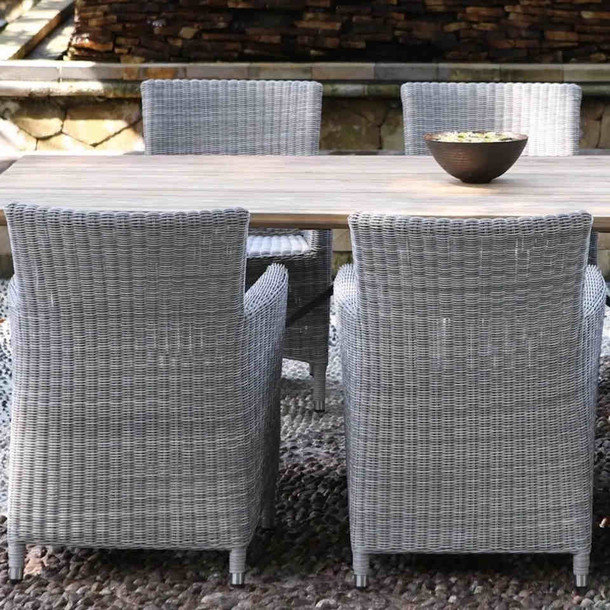 Rueckseite Gartenstuhl Lloyd, stabiler Outdoor-Stuhl, im Loom-Style