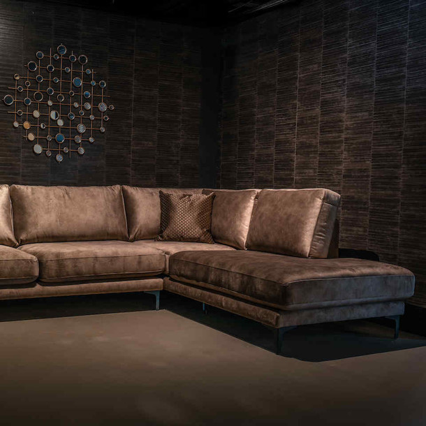 Sofa George mit Stoffbezug. Abbildung 1, Familiensofa mit Recamiere, in vielen Stoffen und Stoffgruppen erhaeltlich, Sofas fuer jedes Ambiente, MOEBEL KOLONIE Muenchen, Sofas mit bestem Komfort