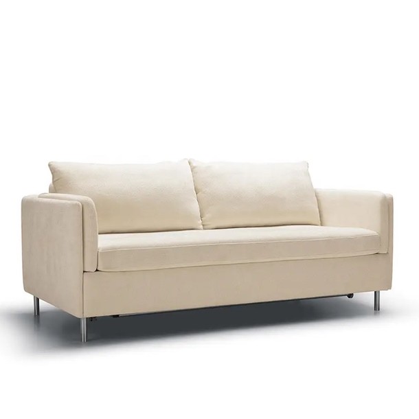Sofa Pixie mit Schlaffunktion, zwei Sitzer zum einfachen Aufklappen, Designsofa zum Schlafen, elegantes Schlafsofa Pixie