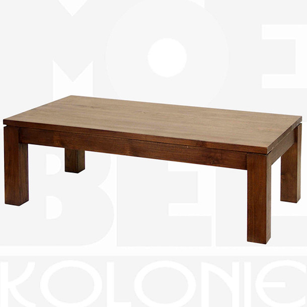 Sofa Tisch Frankfurt aus Massivholz Teak, Couchtisch aus Edelholz Teak in gerader moderner Form mit aussen buendigen Zargen, hier in der Abbildung in der Farbe Antik aus unserer MOEBEL KOLONIE Farbpalette, Couchtisch in Ihrem individuellen Wunsch Mass ohne Aufpreis moeglich, Couchtische Muenchen