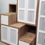 Treppenschrank Stairs aus Teak Massivholz