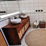 Waschtisch Salema Duo aus Teak Massivholz