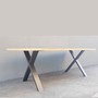 Stilvolles Metall Tischgestell X SLIM LINE – Modernes Design für Ihr Zuhause