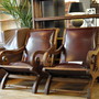 Massiver Lounge Chair Colonial Leather