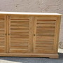 Sideboard Lamelle aus Massivholz Teak