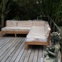 Teakholz Outdoor Sofa Jardin Corner