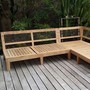 Teakholz Outdoor Sofa Jardin Corner
