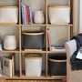 Regal & Raumteiler Cubus aus Teak massiv