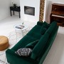 Ansicht von oben des Sofas New York mit abnehmbarem Bezug, erhältlich in zwei Größen.