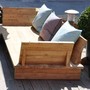 Daybed Aulia aus Teak massiv, hier ohne Sitzpolster, MOEBEL KOLONIE Muenchen, Massanfertigung ohne Aufpreis