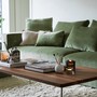 Detailansicht, modulares Sofa Liam, mit Sofatisch, Rueckenkissen oder und Zierkissen, sehr bequemes Sofa Liam, Muenchen Sofas