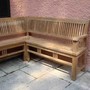 Detailbild Ecke Lasem Bank aus Teak massiv