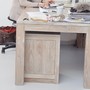 Edler Teak Massivholz -Schreibtisch Frankfurt, modern und geradlinig, massiver Teakholz Schreibtisch, schlicht und unauffaellig passt in nahezu jedes Ambiente, zusaetzlich kann ein passendes Stauraumkaestchen angefertigt werden, Homeoffice Moebel Muenchen