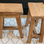 Hocker Schliersee aus massivem recyceltem Teakholz,Multitalent fuer alle Fälle, MOEBEL KOLONIE Muenchen