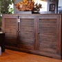 Lamelle Sideboard in der MOEBEL KOLONIE Farbe 004/ Rotbraun
