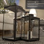 Laternen aus Metall mit Glas