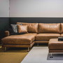 Ledersofa George modern und elegant, MOEBEL KOLONIE Muenchen