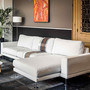 Modulares Sofa George fuer hoechsten Sitzkomfort in hellem Stoff für, Sofas fuer Ihr Wohnzimmer MOEBEL KOLONIE Muenchen,